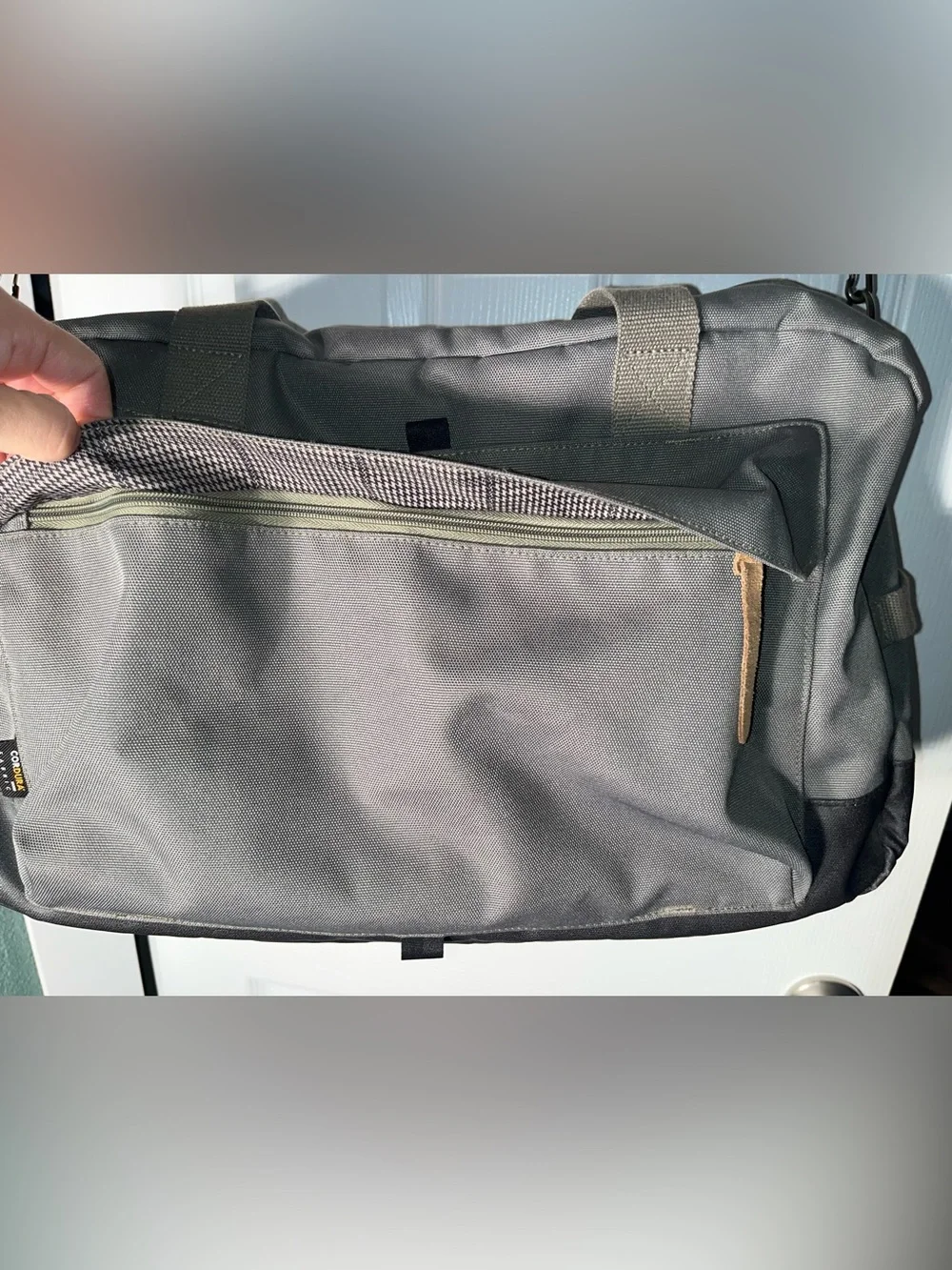 Eagle Creek Carry On Duffle Weekender CorDura Fabric Green Gray